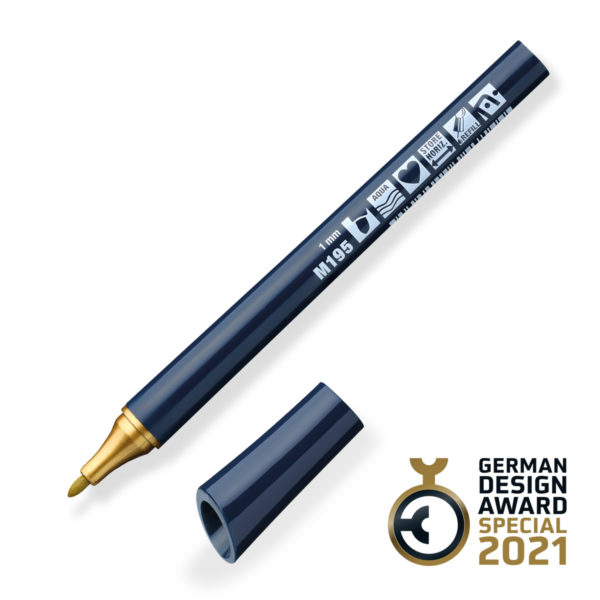 FineOne metallic round nib pen M195 Gold - sold by Inky Thinking UK on behalf of Neuland Germany