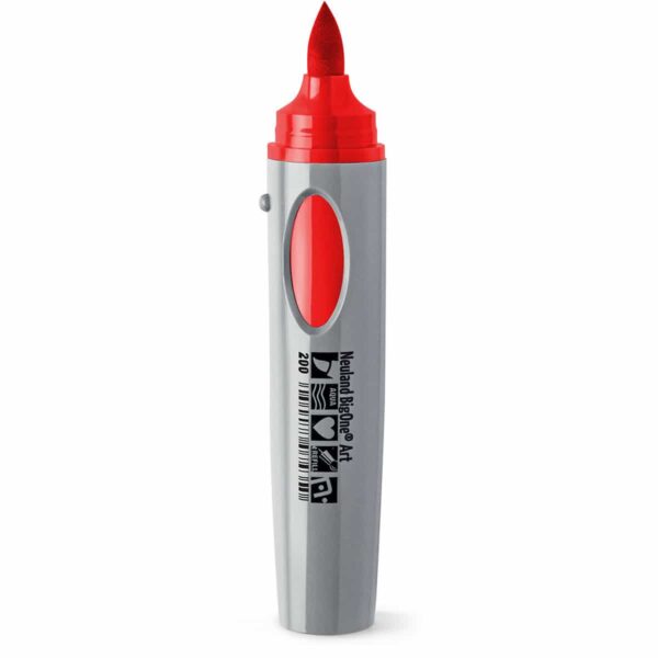 Neuland BigOne Art Brush 200 Red sold in the UK by Inky Thinking