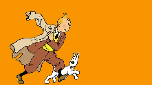 image of Tintin and dog on blog banner for 4 perspectives on visual timeline tools by Tom Russell, Inky Thinking
