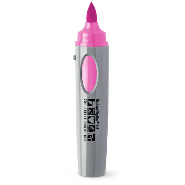 Neuland BigOne Art Brush Nib marker pen, sold by Inky Thinking UK. Pink.