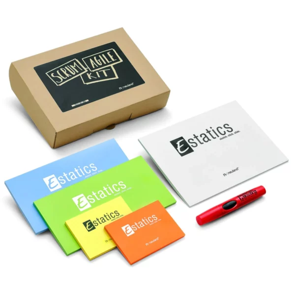 Scrum Agile Kit in brown gift box sold in the UK by Neuland reseller Inky Thinking